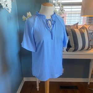 Banana Republic light blue blouse silky